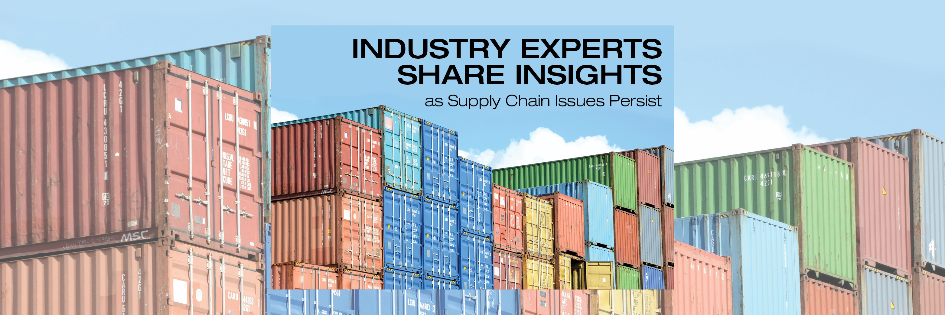 Industry Experts Share Insights as Supply Chain Issues Persist